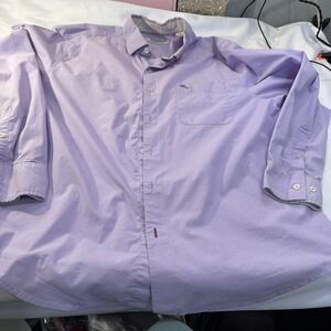 Tommy Bahama Shirt Adult Large Pastel Purple Button Up Long Sleeve 557